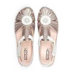 NEW PIKOLINOS Women's 38 Puerto Vallarta Leather Woven Strappy Sandal Shoes